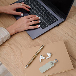 4Pcs Small Thumb Flashes Drives Storage Keychain PU Leather USB Flash Drive Holder Case&nbsp;AJEW-CL0002-61A
