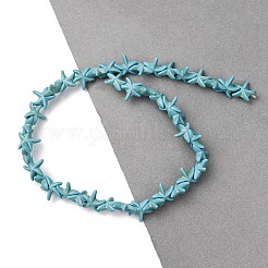 Synthetic Turquoise Dyed Beads Strands&nbsp;G-B184-C02-02