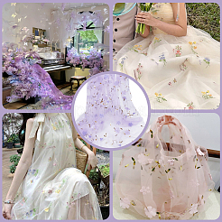 1Yard Polyester Silk Mesh Ruffle Edge Trim&nbsp;DIY-CY0002-80A