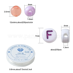DIY Candy Color Stretch Bracelet Making Kit&nbsp;DIY-FS0003-41