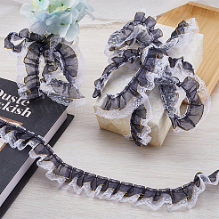 10M Polyester Polka Dot Lace Ribbons&nbsp;OCOR-GF0003-35C