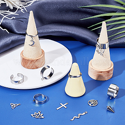 DIY Stainless Steel Charms Cuff Ring Making Kit&nbsp;DIY-SC0026-05P