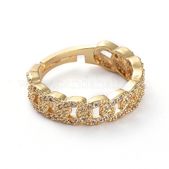 Adjustable Brass Finger Rings&nbsp;RJEW-G096-22G