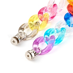 Acrylic Curb Chain Phone Case Chain&nbsp;HJEW-JM00504-05