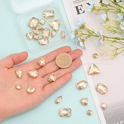140Pcs 12 Style Mixed Shape Sew on Rhinestone&nbsp;FIND-CA0007-43E