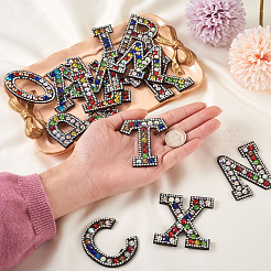 Cloth Iron On Alphabet Patches&nbsp;X-FIND-TAC0002-03