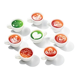 40Pcs 8 Styles Opaque Resin Coffee Cup Display Decoration&nbsp;CRES-CJ0001-83