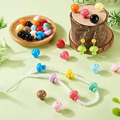 30Pcs Opaque Acrylic Bead&nbsp;OACR-TA0004-04