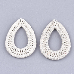 Waxed Polyester Cord Woven Pendants&nbsp;FIND-T039-15