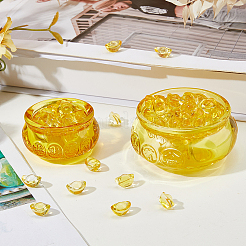 2Pcs 2 Styles Glass Wealth Bowl Display Decorations&nbsp;DJEW-FH0001-39