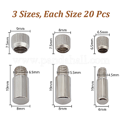 60Pcs 3 Styles Zinc Alloy Shelf Brackets & Supports&nbsp;FIND-AR0006-60