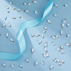 100Pcs 2 Styles Plastic Imitation Pearl Charms&nbsp;KK-FH0006-95