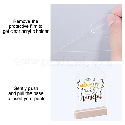 Acrylic Table Place Cards&nbsp;AJEW-WH0060-09A