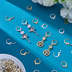 100Pcs 2 Styles 304 Stainless Steel Leverback Earring Findings&nbsp;STAS-PH0007-17