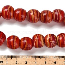 Handmade Lampwork Beads Strands&nbsp;LAMP-C016-03E-01