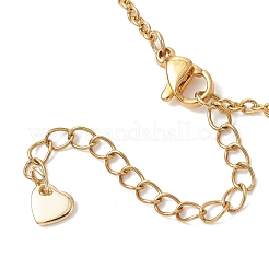 3MM Faceted Round Natural Multicolor Tourmaline Pendant Bib Necklaces with 304 Stainless Steel Cable Chains&nbsp;NJEW-JN05943