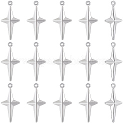 100Pcs 304 Stainless Steel Pendants. Star Charm&nbsp;STAS-BBC0008-67