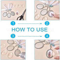 2Pcs Photo Pendant Decorations&nbsp;HJEW-BC0001-15