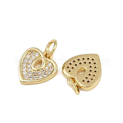 Brass Micro Pave Cubic Zirconia Pendants&nbsp;ZIRC-I367-04G-04