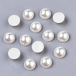 ABS Plastic Imitation Pearl Cabochons&nbsp;SACR-S738-6mm-Z24