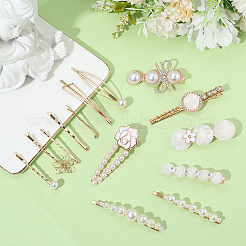 5 Bags 4 Styles Zinc Alloy Hair Bobby Clips&nbsp;PHAR-SP0001-08