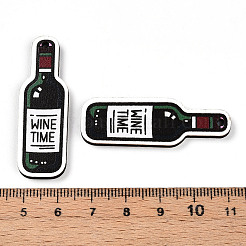 Printed Wood Pendants&nbsp;WOOD-T032-04G
