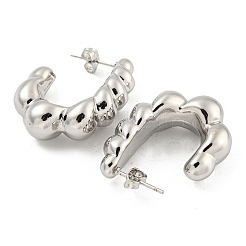 Rack Plating Brass Stud Earrings&nbsp;EJEW-M247-08P