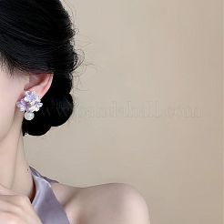 Resin Flower Stud Earrings for Women&nbsp;WG9B7DC-02
