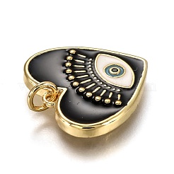 Brass Micro Pave Cubic Zirconia Pendants&nbsp;ZIRC-B0003-30G