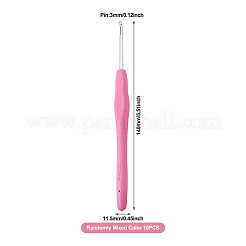 TPR Handle Aluminum Crochet Hook Needles&nbsp;TOOL-TA0001-13E