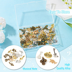 100Pcs 5Colors Tibetan Style Alloy Pendants&nbsp;FIND-TA0006-71