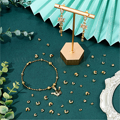 120Pcs 3 Styles Brass Crimp Beads Covers&nbsp;KK-SC0007-34