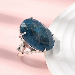 Natural Apatite Finger Rings&nbsp;RJEW-C154-01J