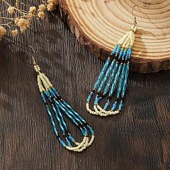 Bohemian Handmade Glass Seed Beads Dangle Earrings&nbsp;CZ5309