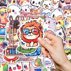 50Pcs Cartoon Animal Paper Sticker&nbsp;STIC-C012-01
