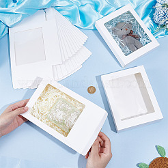 Rectangle Paper Biscuit Boxes with Clear Window&nbsp;CON-WH0107-02B-02