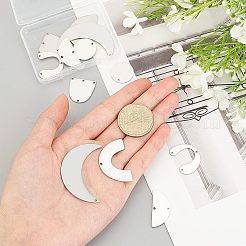 201 Stainless Steel Pendants&nbsp;STAS-FH0001-28P