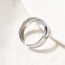 304 Stainless Steel Open Cuff Rings&nbsp;RJEW-H261-18P