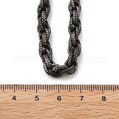 304 Stainless Steel Rope Chain Necklaces for Women Men&nbsp;NJEW-A033-03H-AS