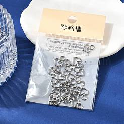 SHEGRACE Brass Heart Charms&nbsp;XGR0161P-100P