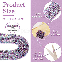 4.8 Yards Iron Rhinestone Cup Chains&nbsp;CH-TA0001-10C