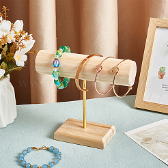 Wood T Bar Bracelet Display Stands&nbsp;AJEW-WH0534-19B