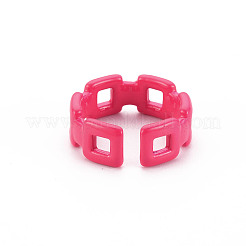 Spray Painted Brass Cuff Rings&nbsp;RJEW-S045-111-NR