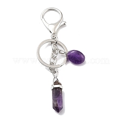 Natural & Synthetic Mixed Gemstone Keychain&nbsp;KEYC-M022-05