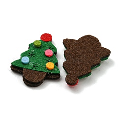 Christmas Trees Non-woven Fabrics Cabochons&nbsp;FIND-K015-01B