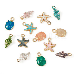 13Pcs Alloy Enamel Pendants&nbsp;ENAM-TADJ0001-02
