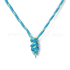 6Pcs 6 Colors Adjustable Polyester & Spandex Cord Necklace Making&nbsp;NJEW-JN05362