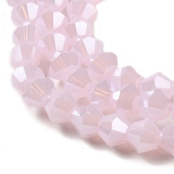 Imitation Jade Electroplate Glass Beads Strands&nbsp;GLAA-F029-J4mm-C02