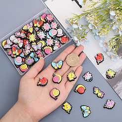 92Pcs 23 Styles Opaque Resin Cabochons&nbsp;RESI-CA0001-56