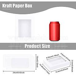Rectangle Foldable Creative Cardboard Box&nbsp;CON-WH0086-18